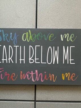 Inspirational Wall Art with Colorful Text